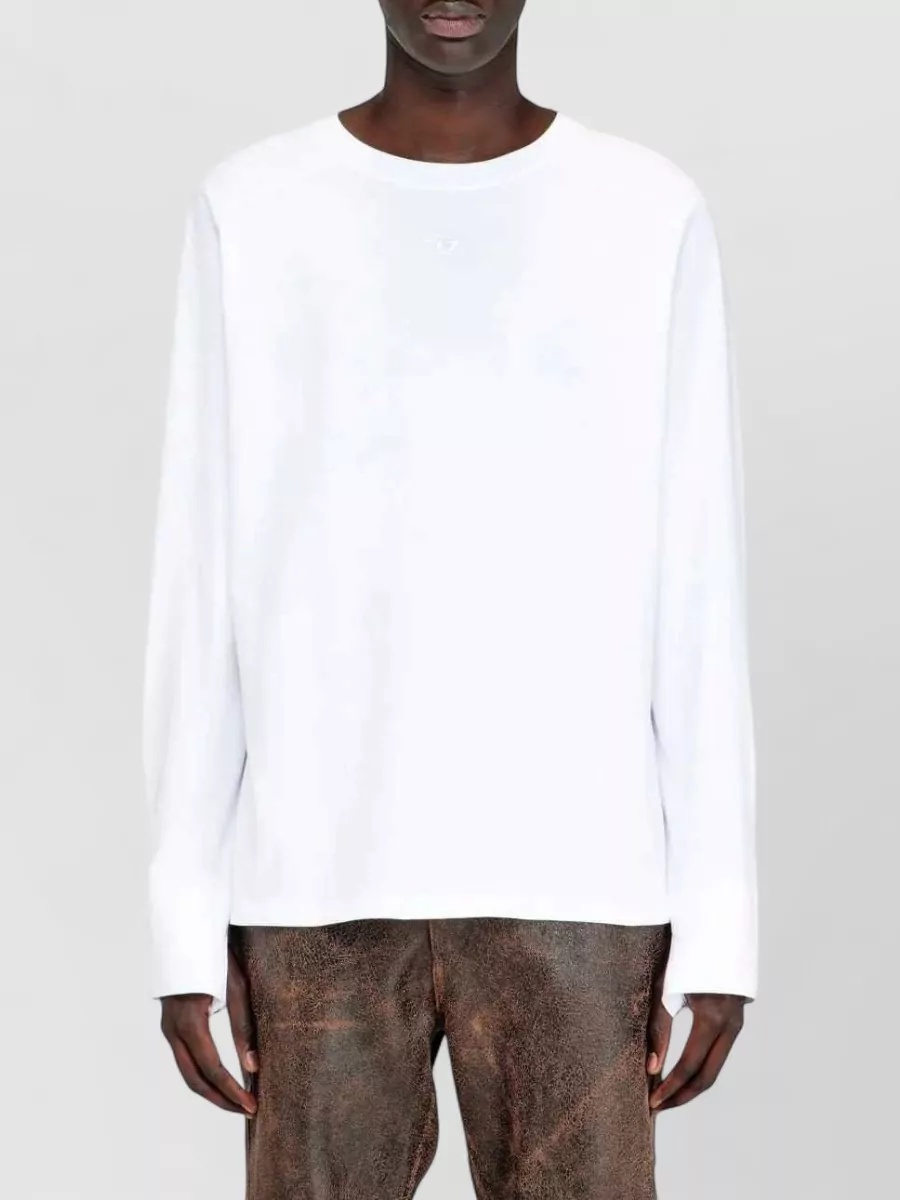 Diesel Cotton Long-Sleeve Raglan T-Shirt