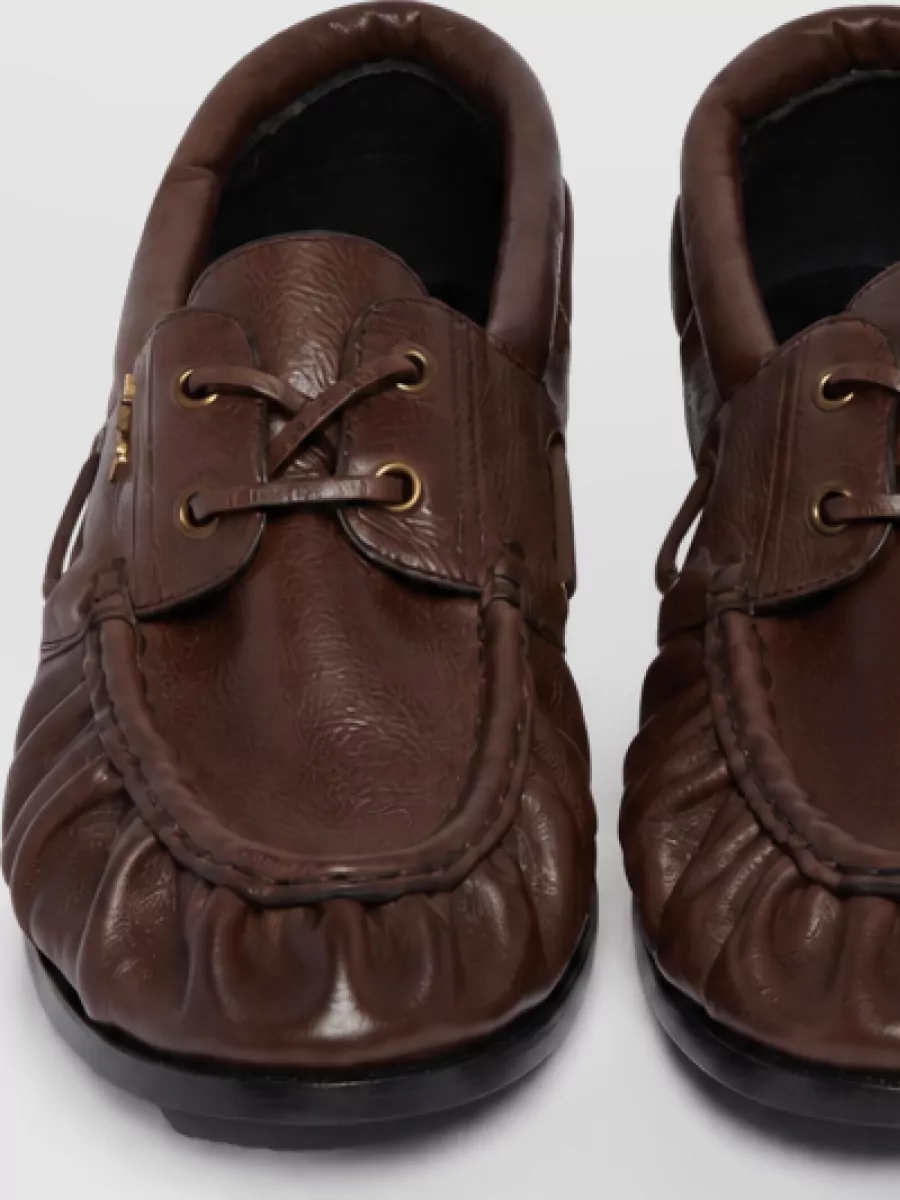 Saint Laurent leather boat shoes