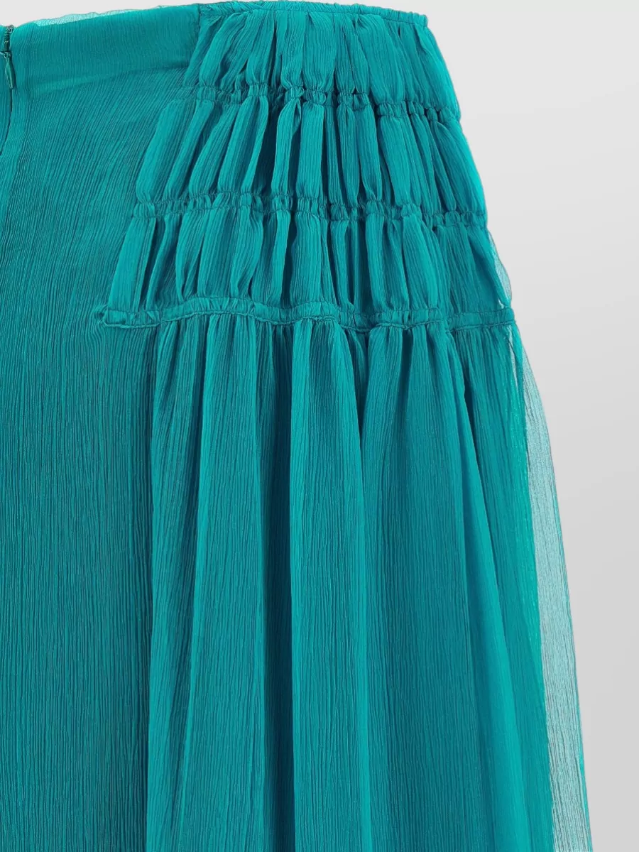 Dries Van Noten Silk Quilted Maxi Skirt