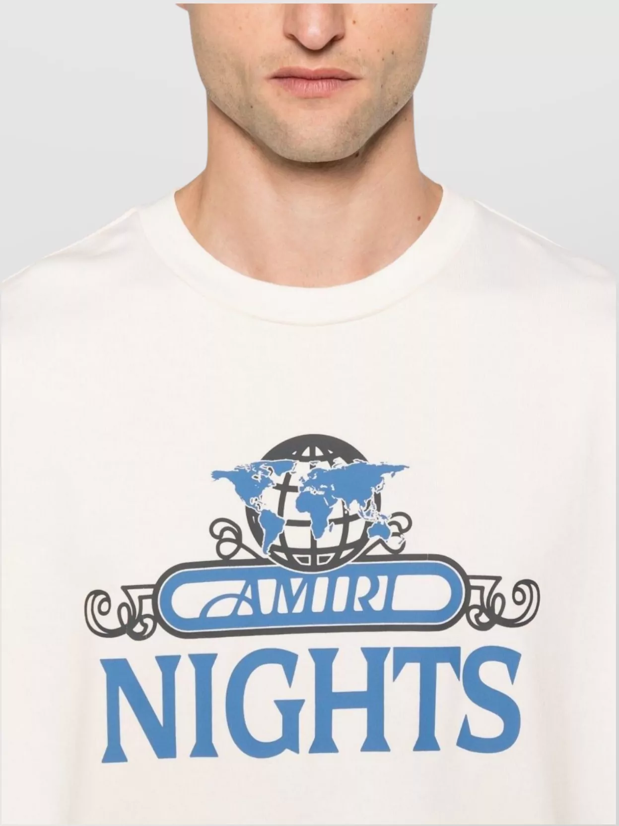 Amiri Night Graphic Print Crewneck T-Shirt