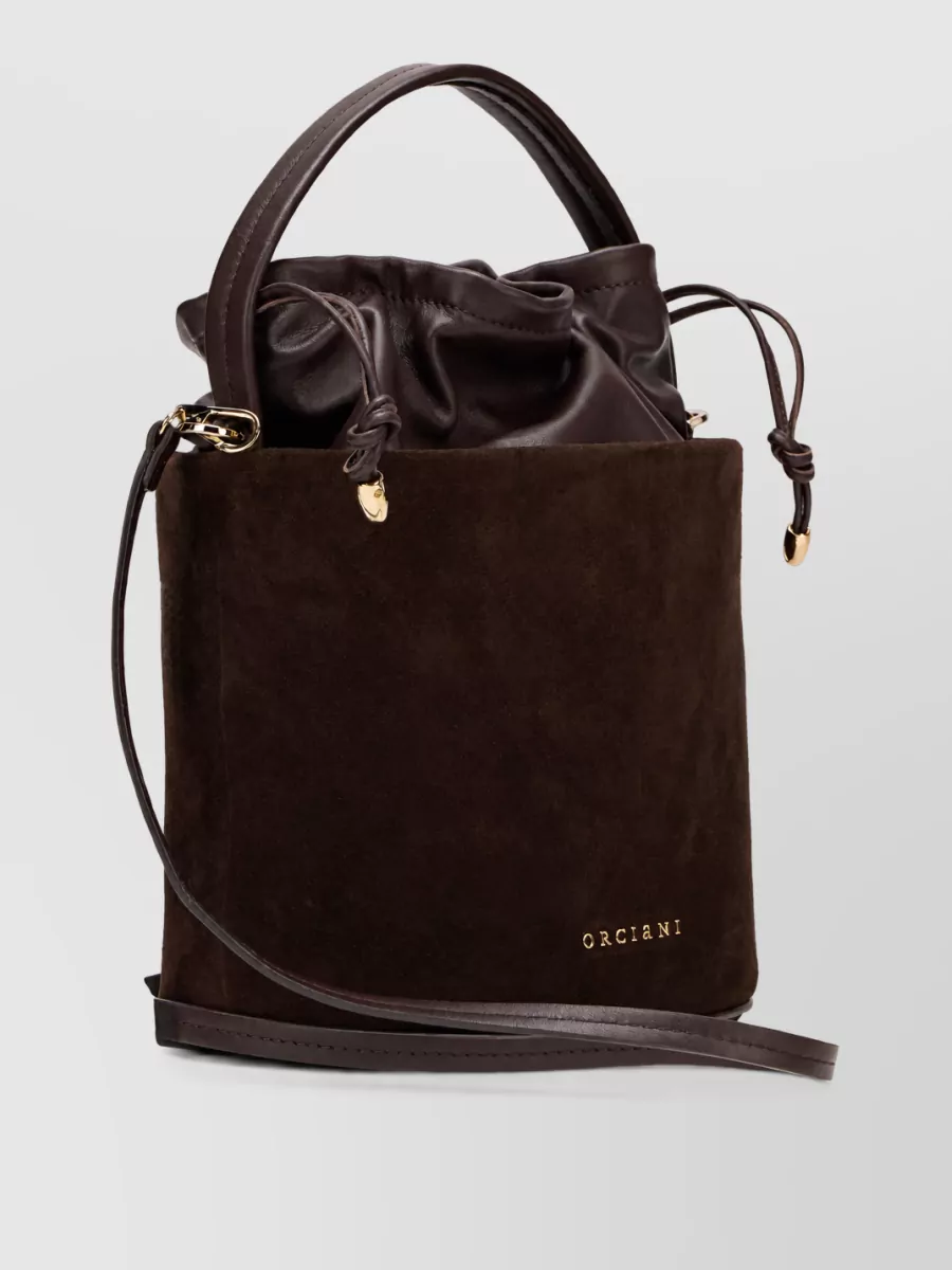 Orciani Leather Bucket Shoulder Bag