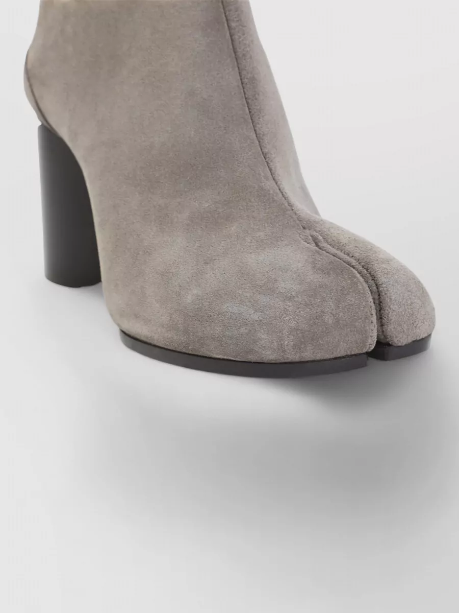 Maison Margiela Suede Leather Tabi Ankle Boots