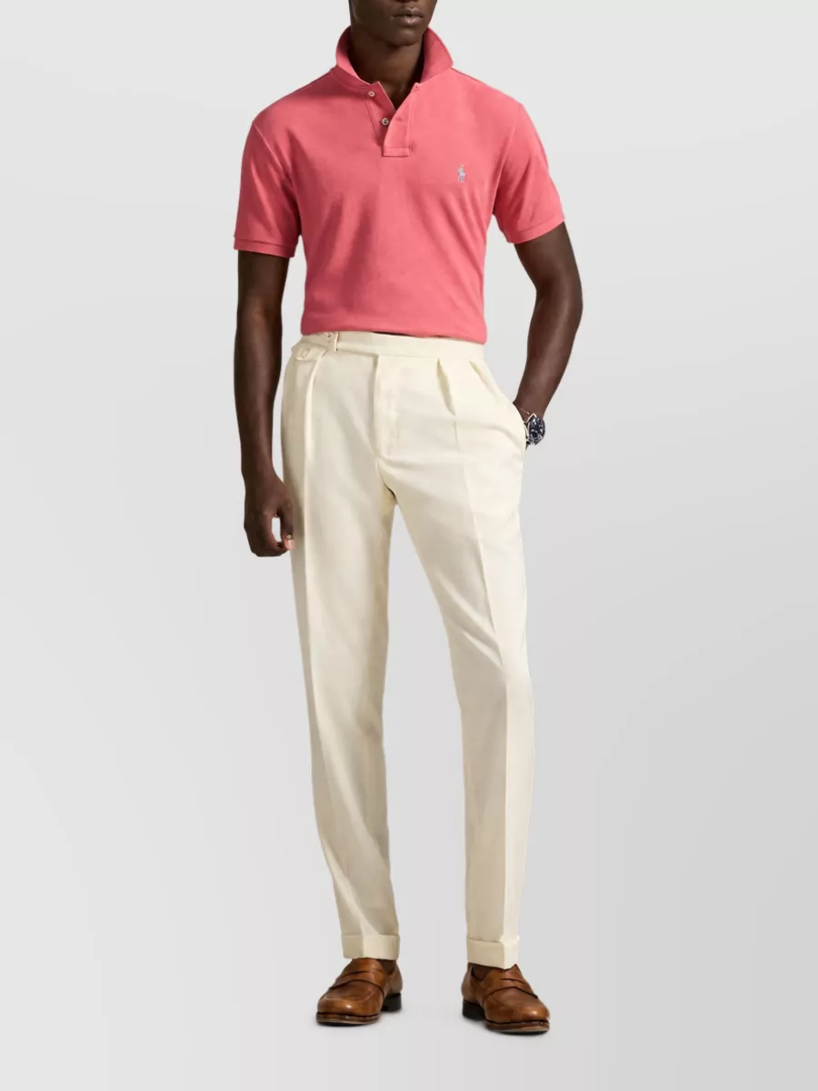 Ralph Lauren Cotton Button Front Polo Shirt