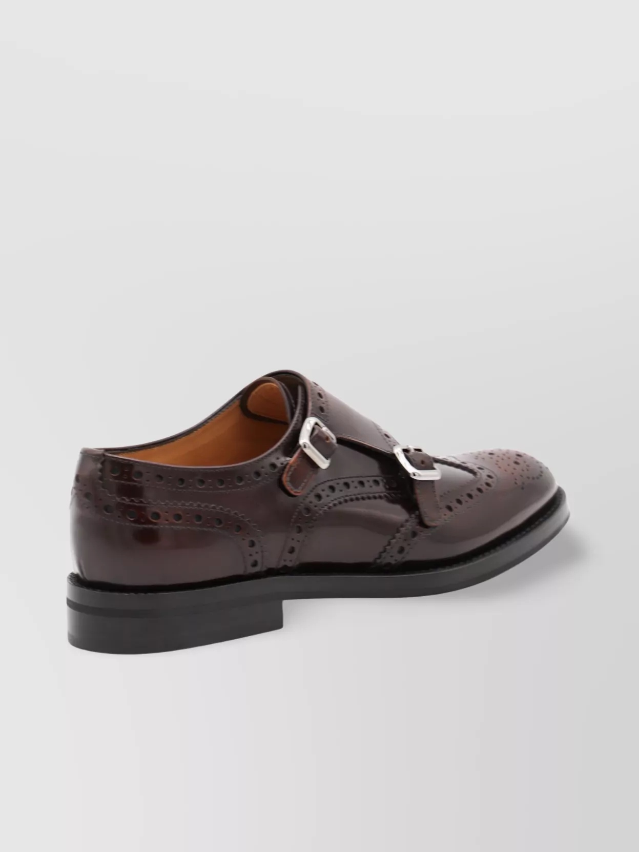 Church's Lace-Up Brogue Leather Sole Round Toe Shoes