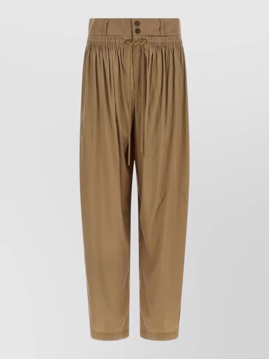 Isabel Marant High-Rise Wide-Leg Cropped Trousers
