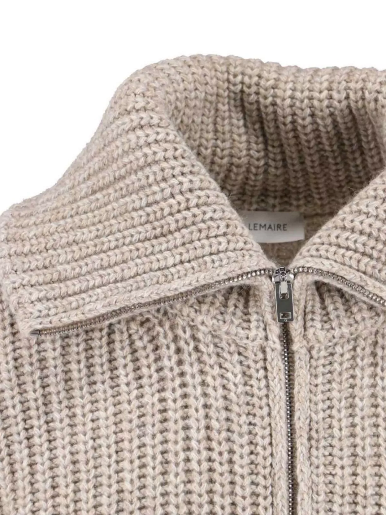 Lemaire High Collar Long Sleeve Knitwear Top