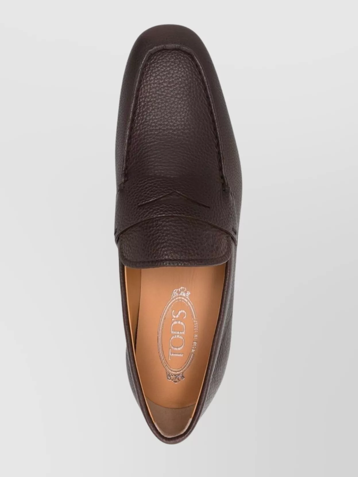 Tod's Textured Leather Penny Loafers