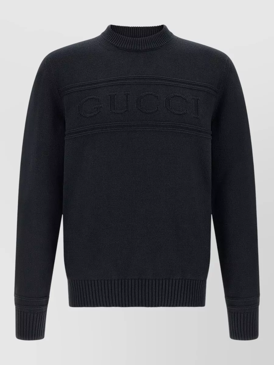 Gucci intarsia crew-neck long-sleeve sweater