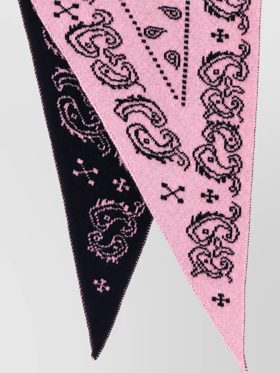 Guest In Residence Cashmere Jacquard Bandana Scarf