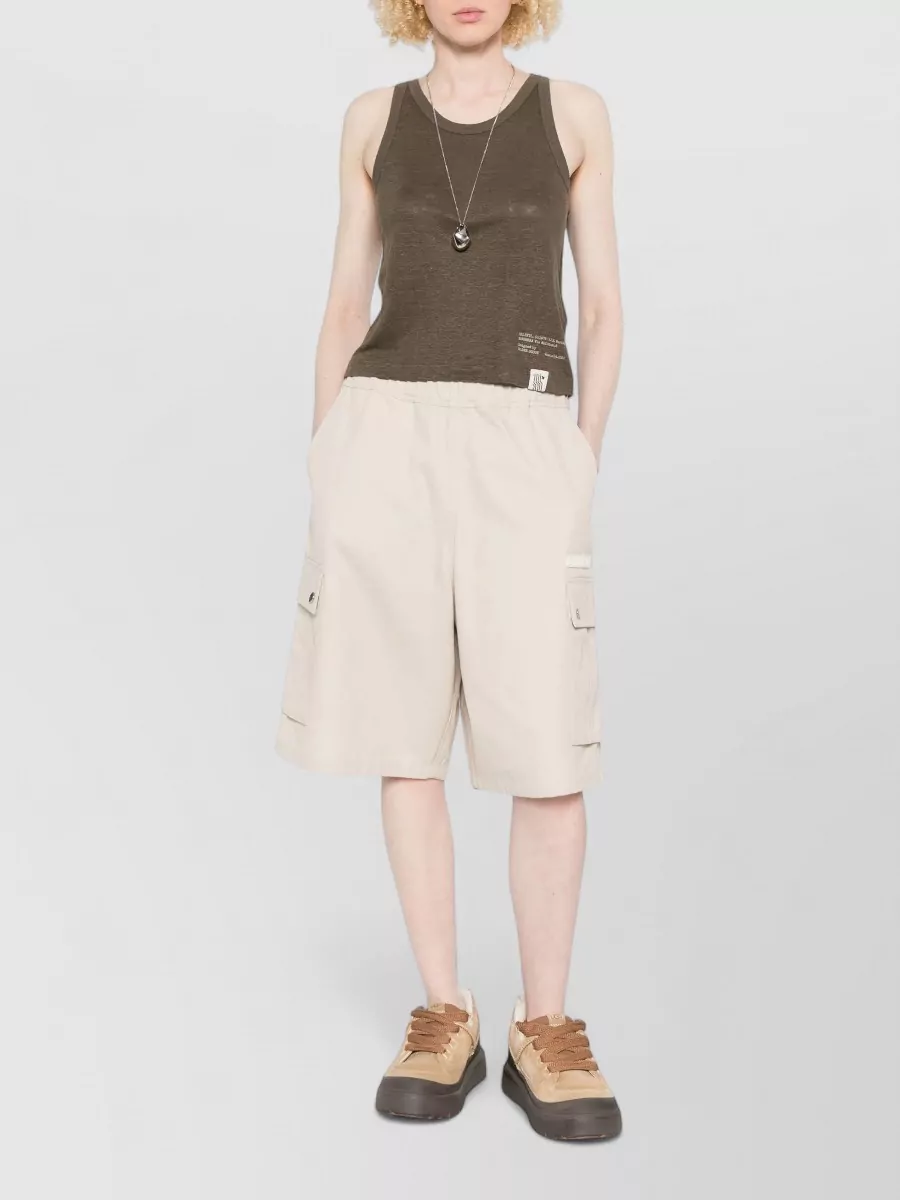 Golden Goose Linen Round Neck Tank Top