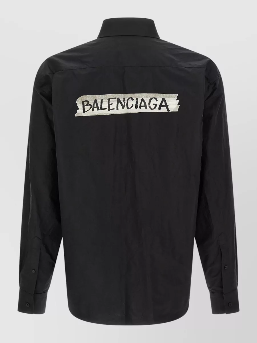 Balenciaga Masking Tape Shirt Button Down Collar