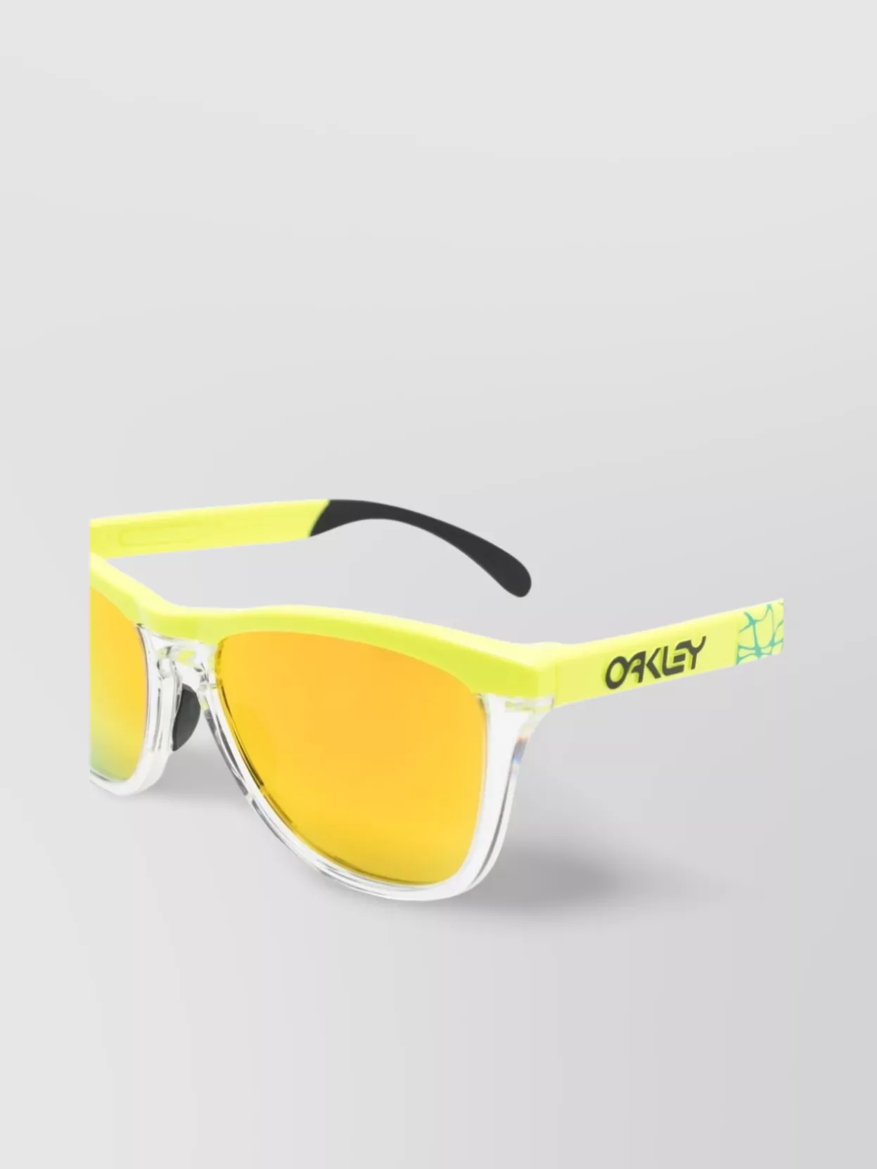 Oakley Curved Square Sunglasses Mirrored Lenses
