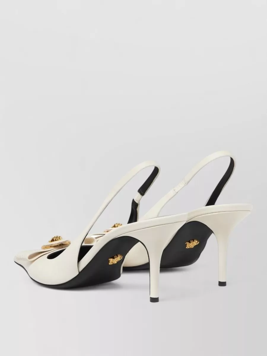 Versace Leather High-Heel Pumps