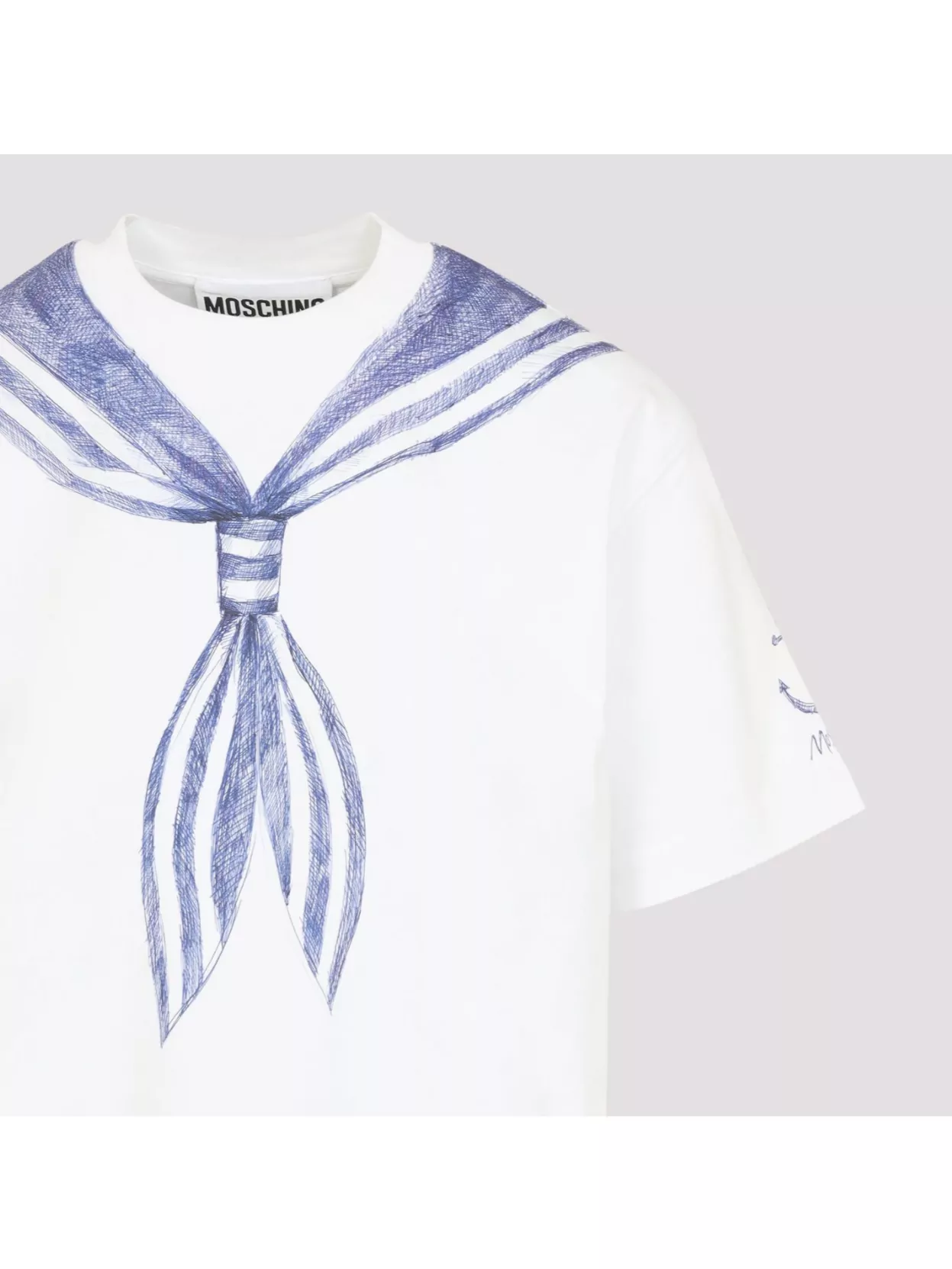 Moschino Sailor Motif Cotton T-Shirt