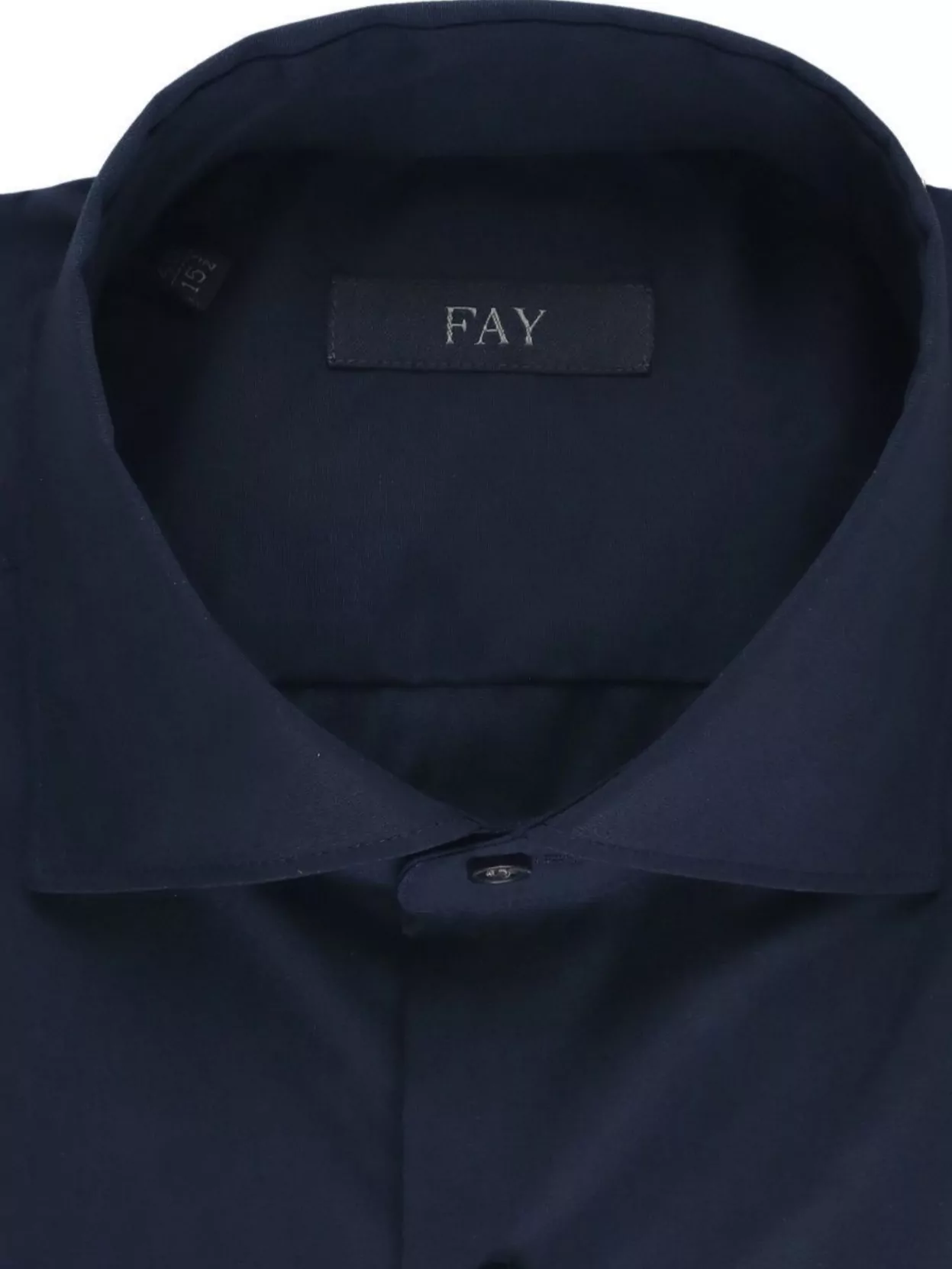 Fay Tailored Long Sleeves Cotton Shirt In Transparent