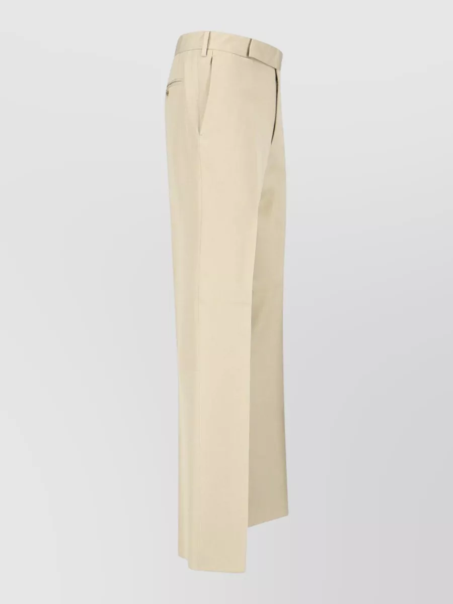 Lardini Straight Leg Trousers Belt Loops Back Pockets