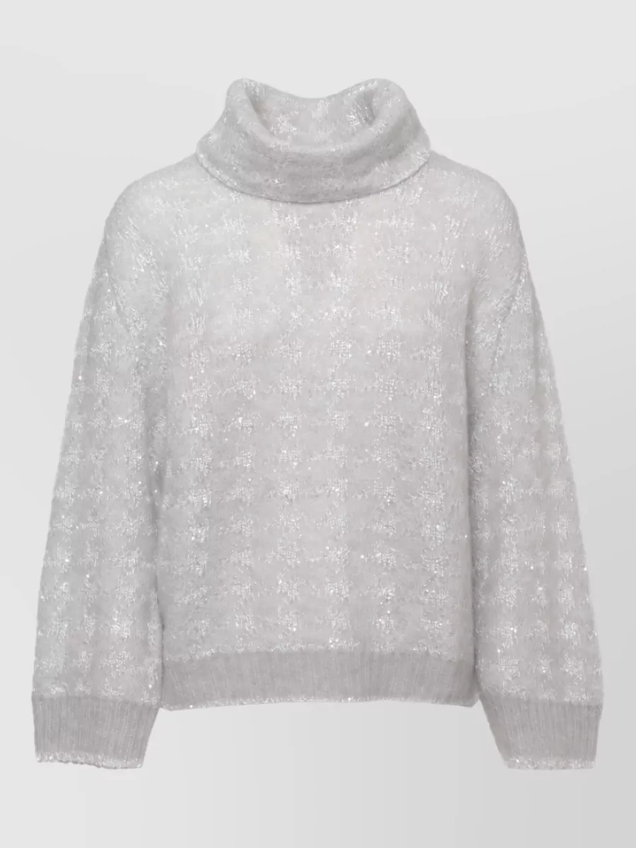 Panicale sequin long-sleeve sweater