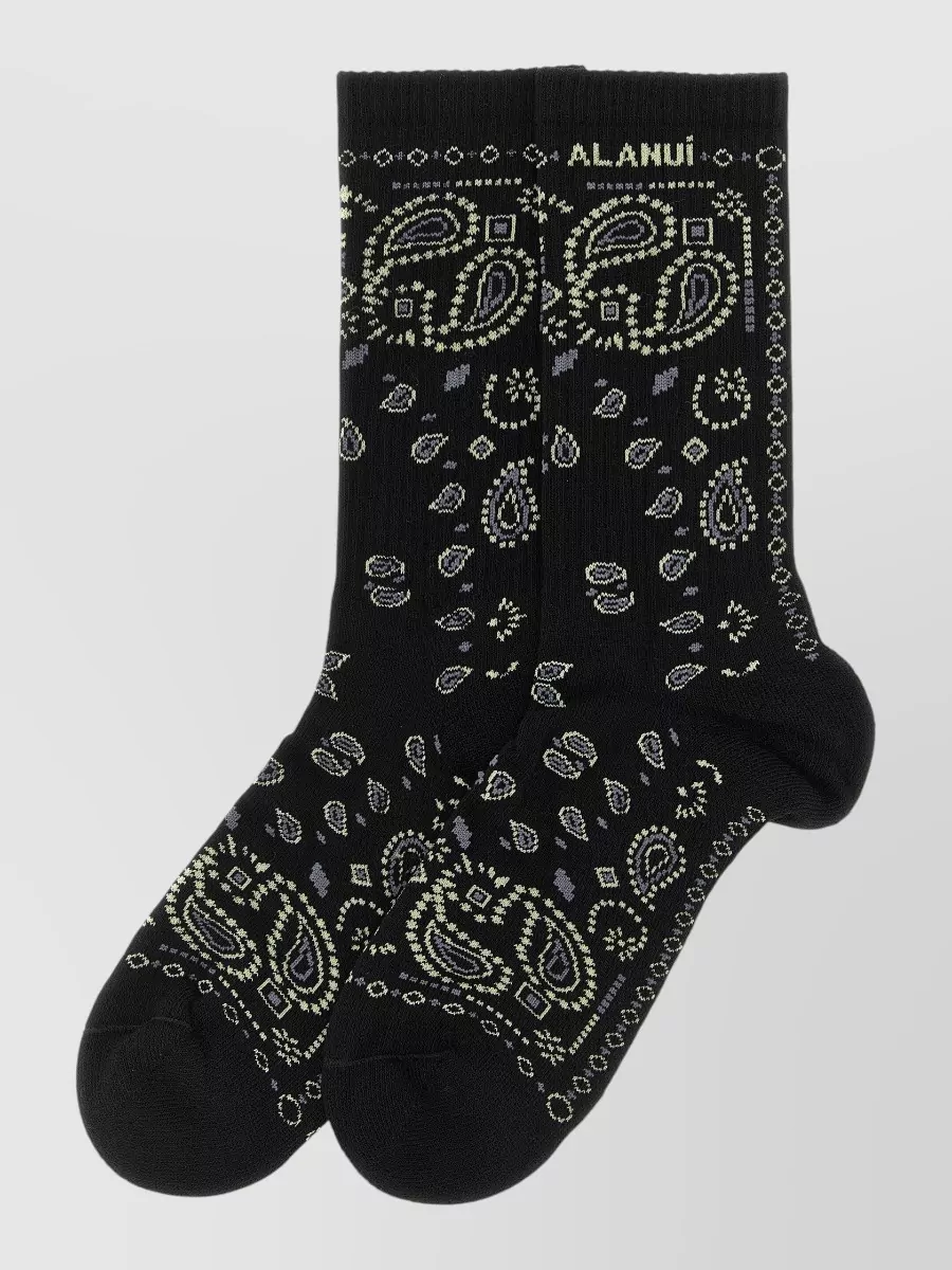 Alanui paisley bandana socks
