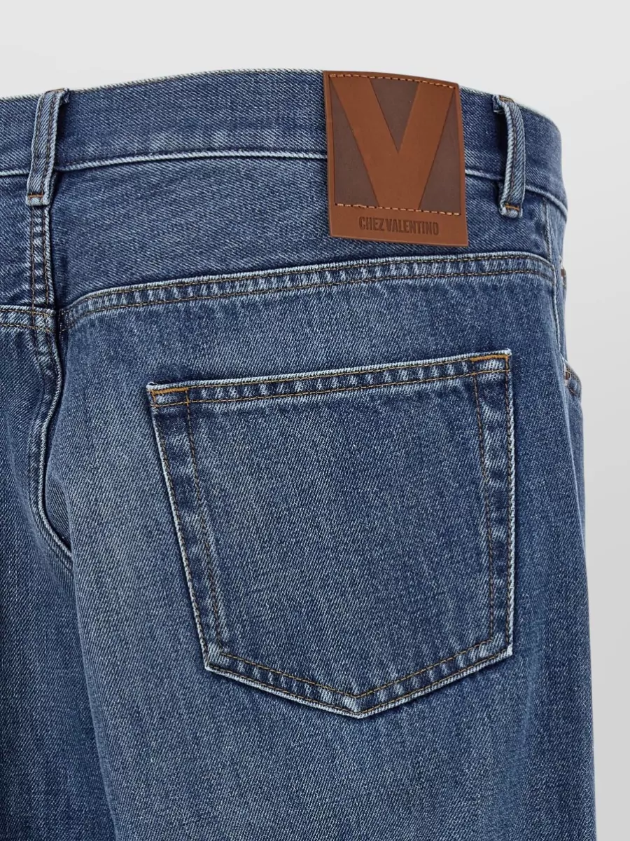 Valentino Garavani Signature Denim Jeans Five Pocket Design