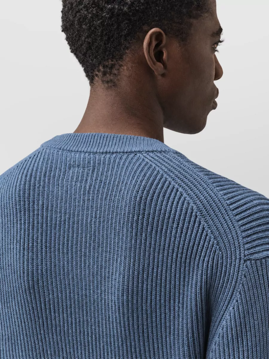 C.p. Company Wool Ribbed Crewneck Sweater