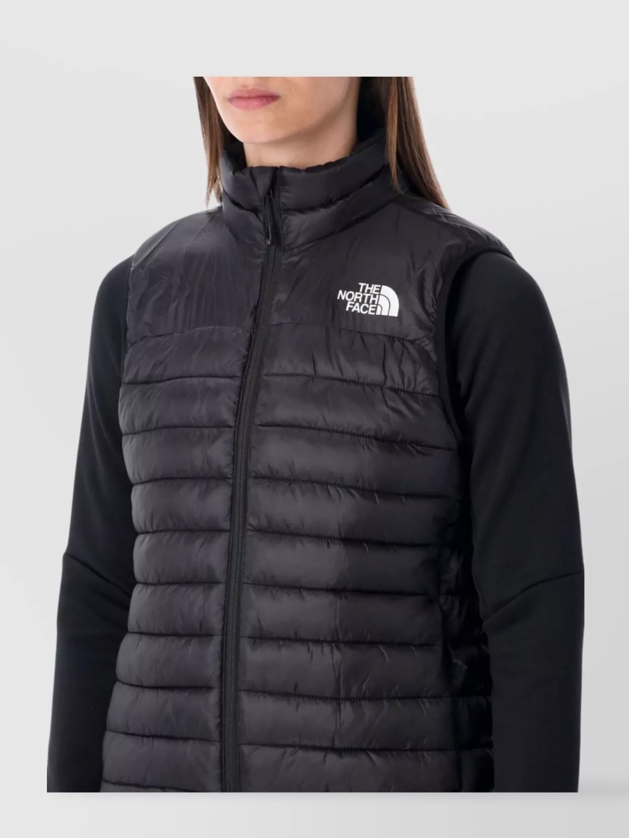 The North Face Peak Performance Sleeveless Padded Jacket In Black