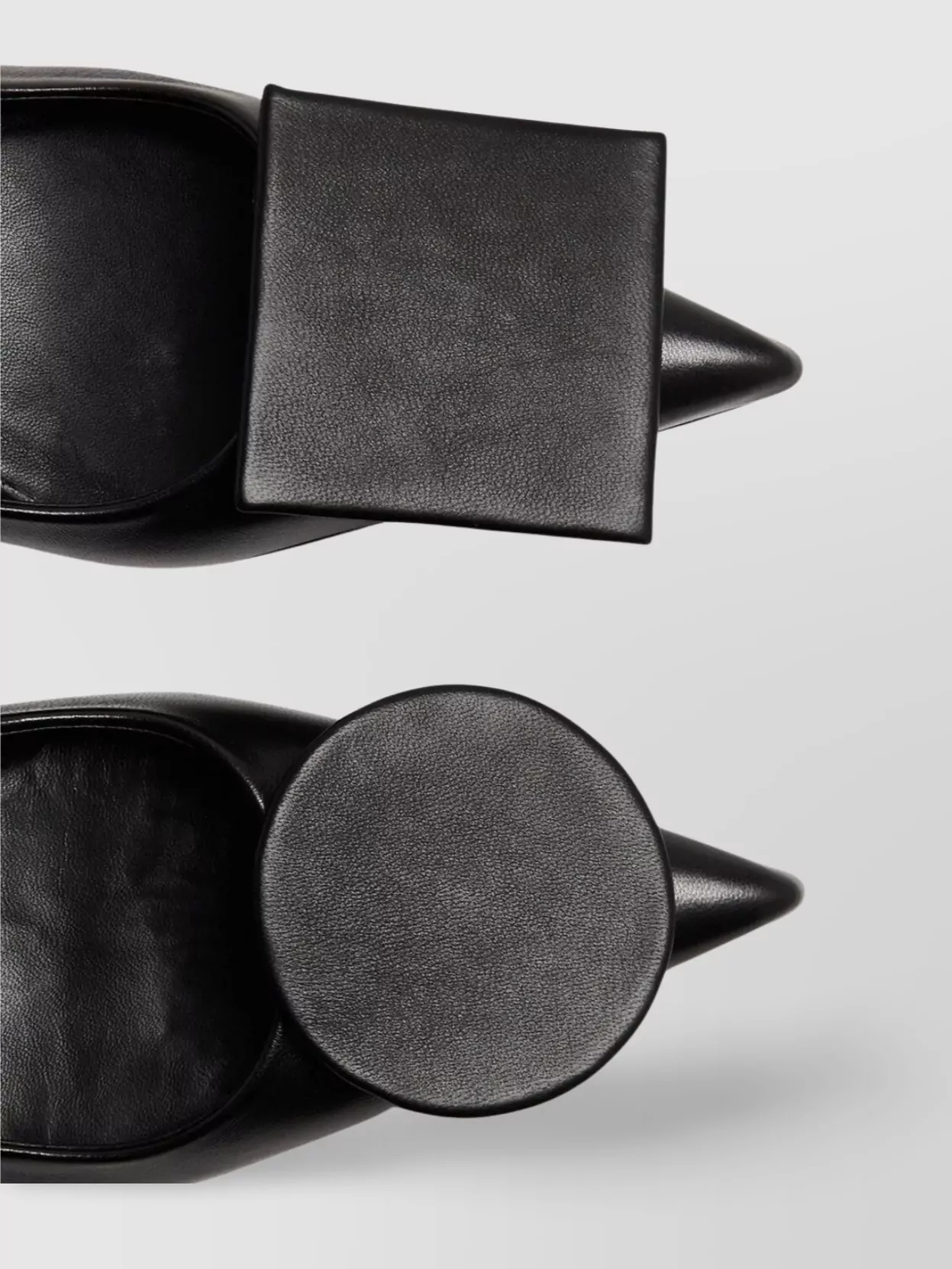 Jacquemus Pointed Toe Pumps With Geometric Embellishments