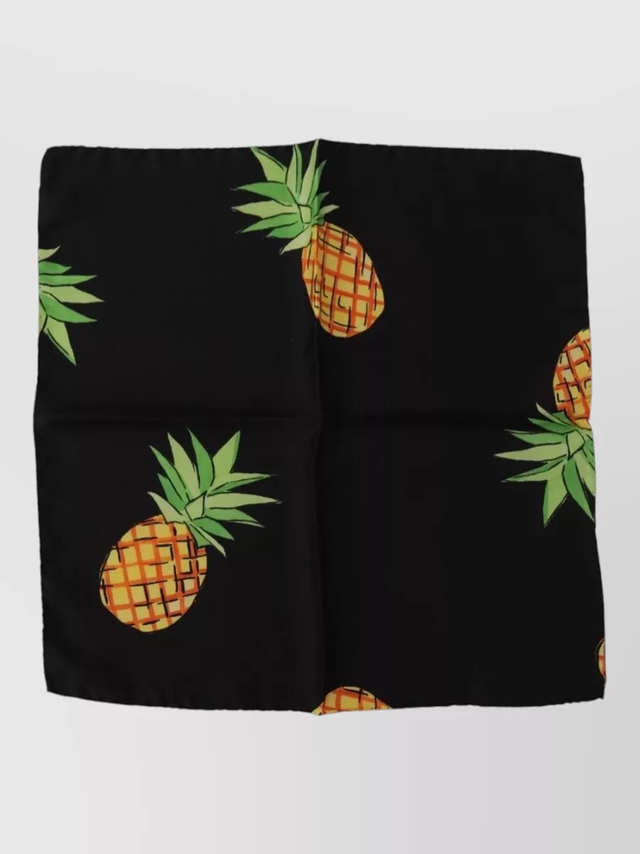 Dolce&Gabbana silk pineapple print pocket square