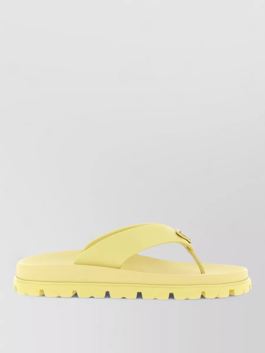 Prada Rubber Thong Sandals