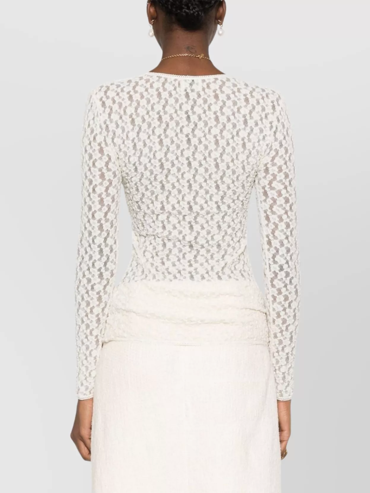 Isabel Marant Gaelle Crewneck Sweater Floral Embroidery