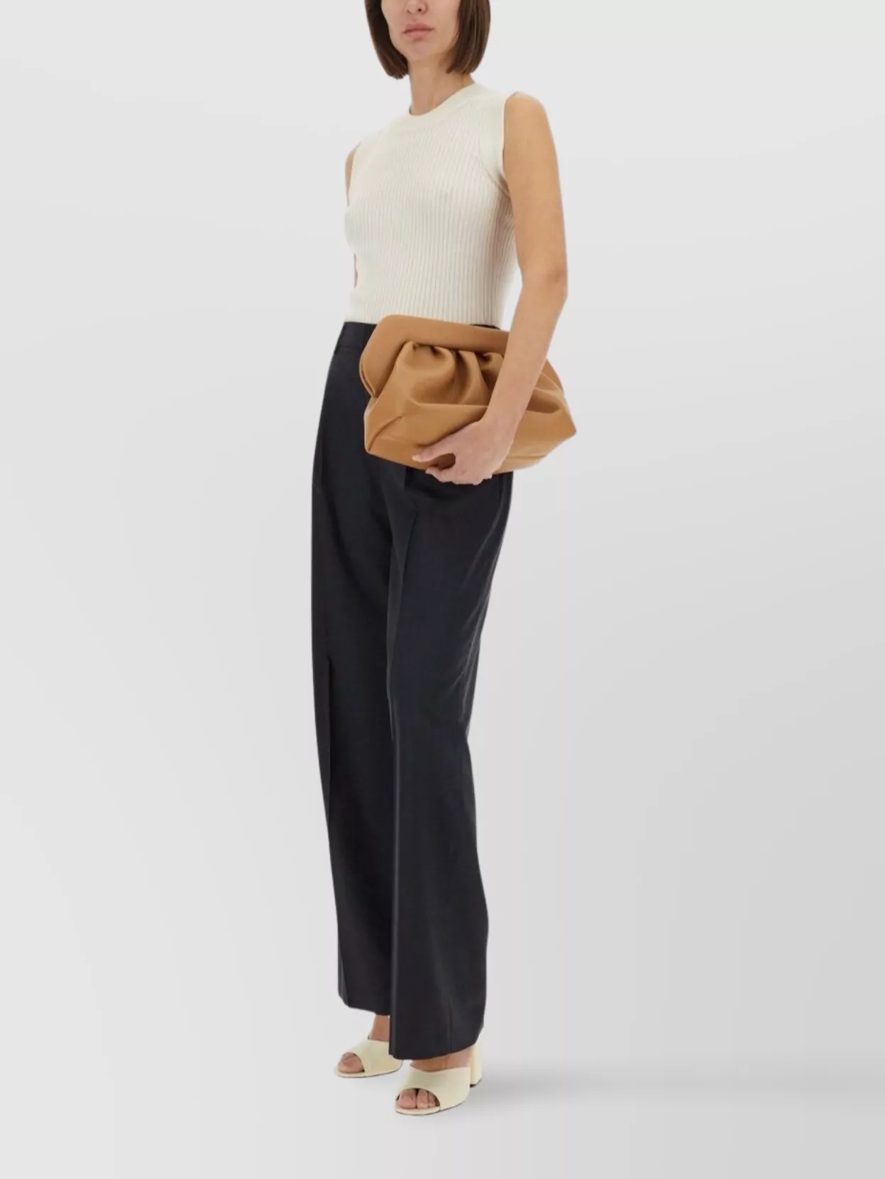 Pt Torino "Lola" Wide Fit Trousers Pleats
