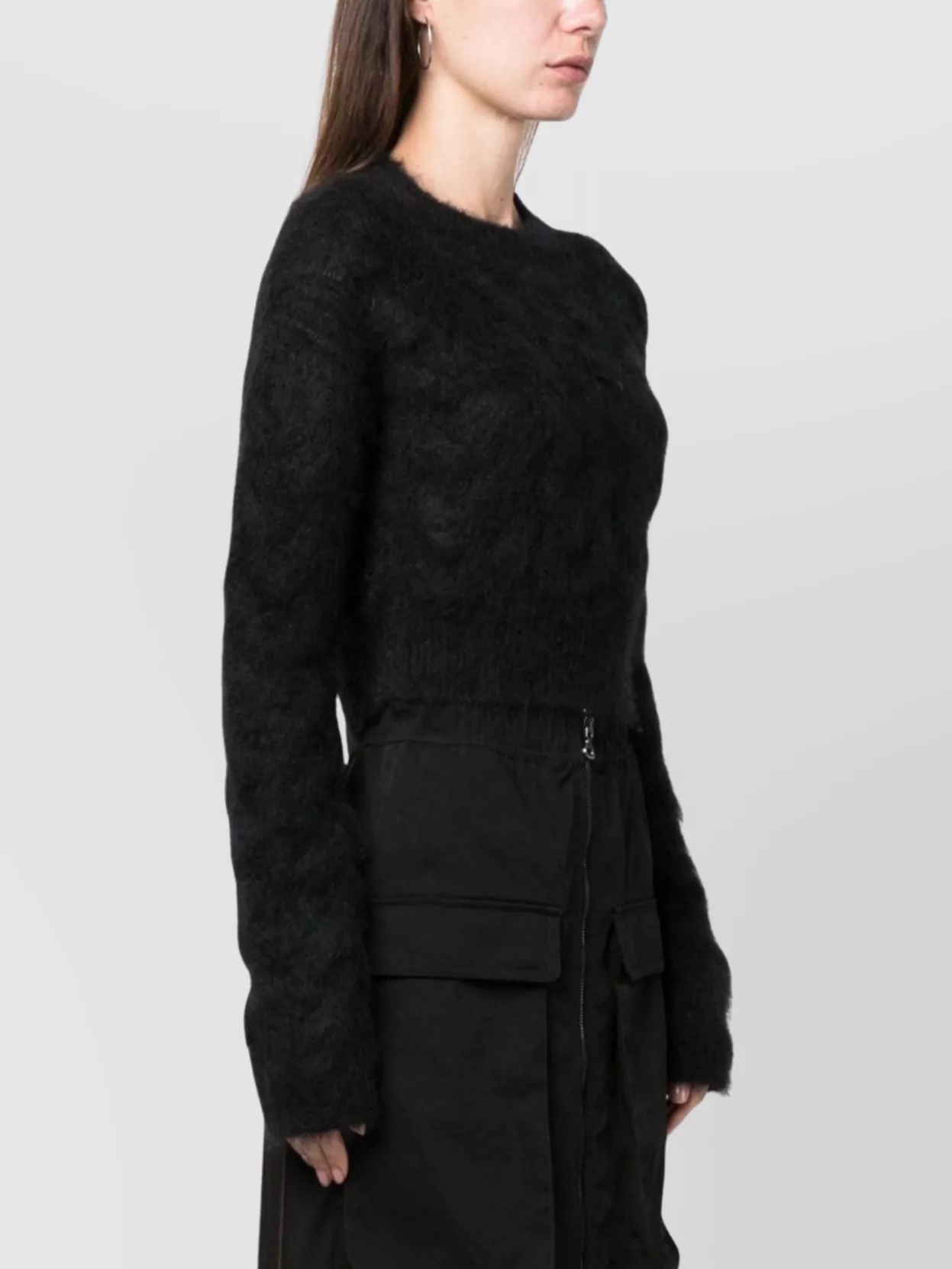 Dsquared2 Cropped Knit Pullover Long Sleeves