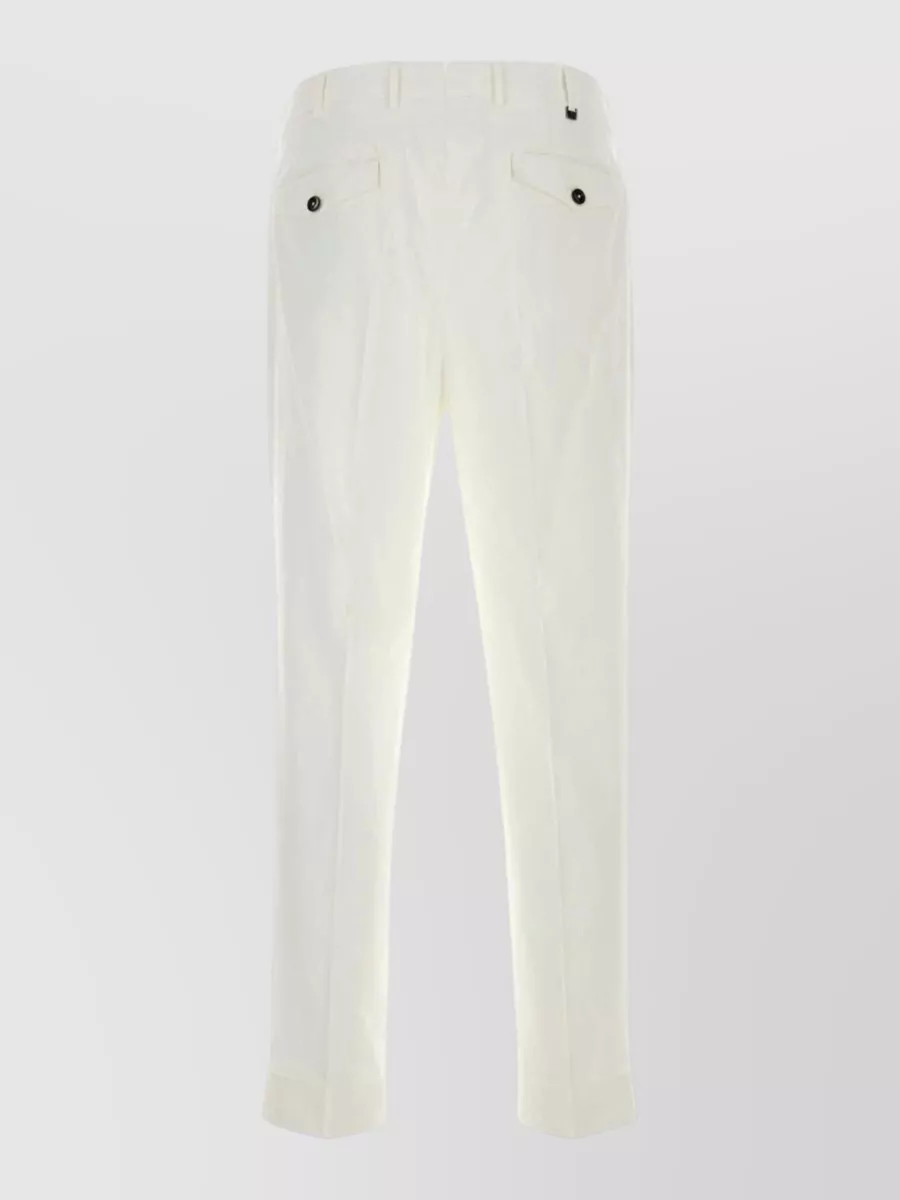 Pt Torino Stretch Cotton Tailored Trousers