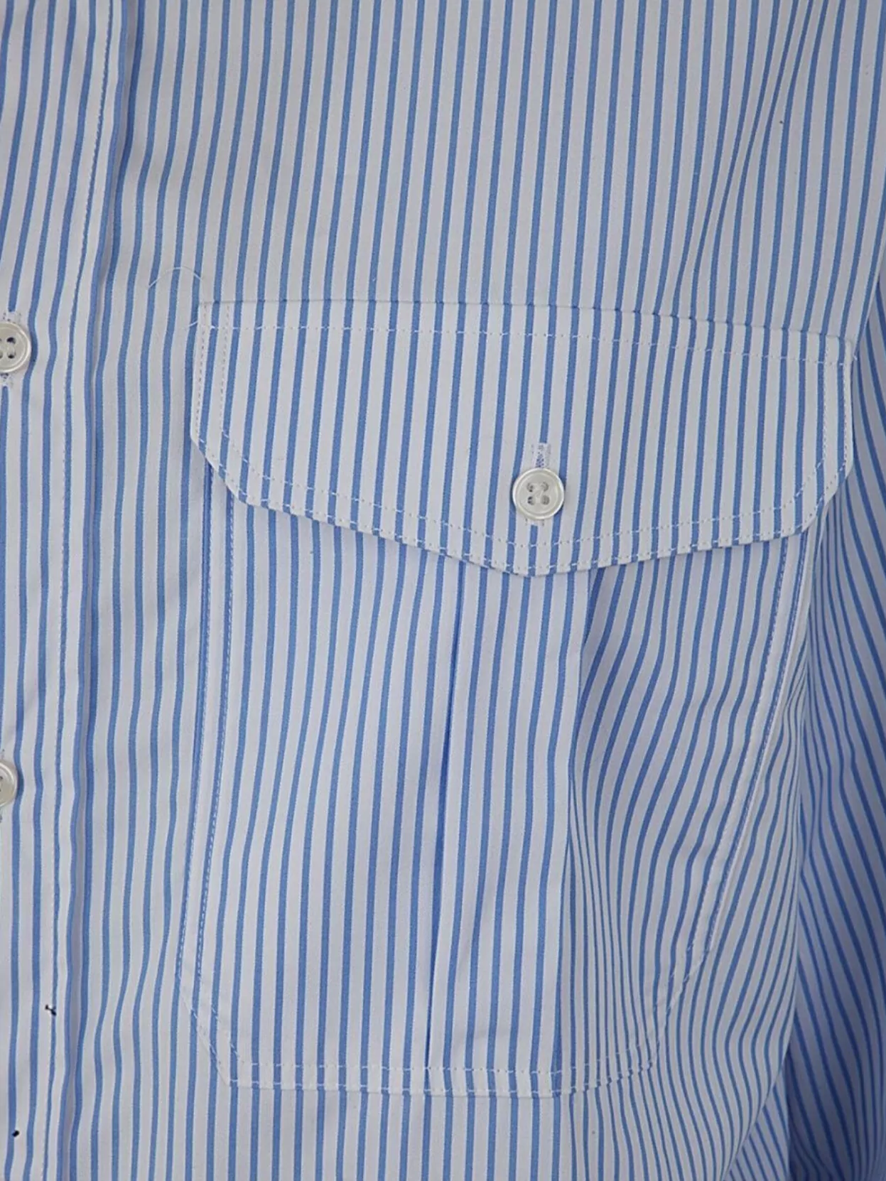 Wardrobe.nyc Mini Shirt Dress Striped Pattern
