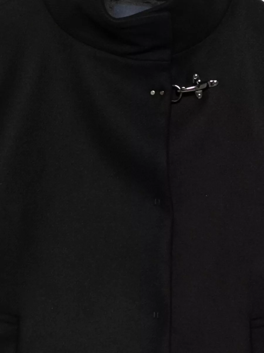 Fay Cashmere Wool Long-Sleeve Funnel-Neck Coat