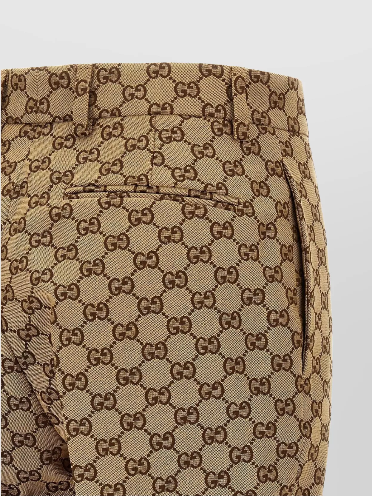 Gucci Trousers With Belt Loops And Back Pocket In Multi