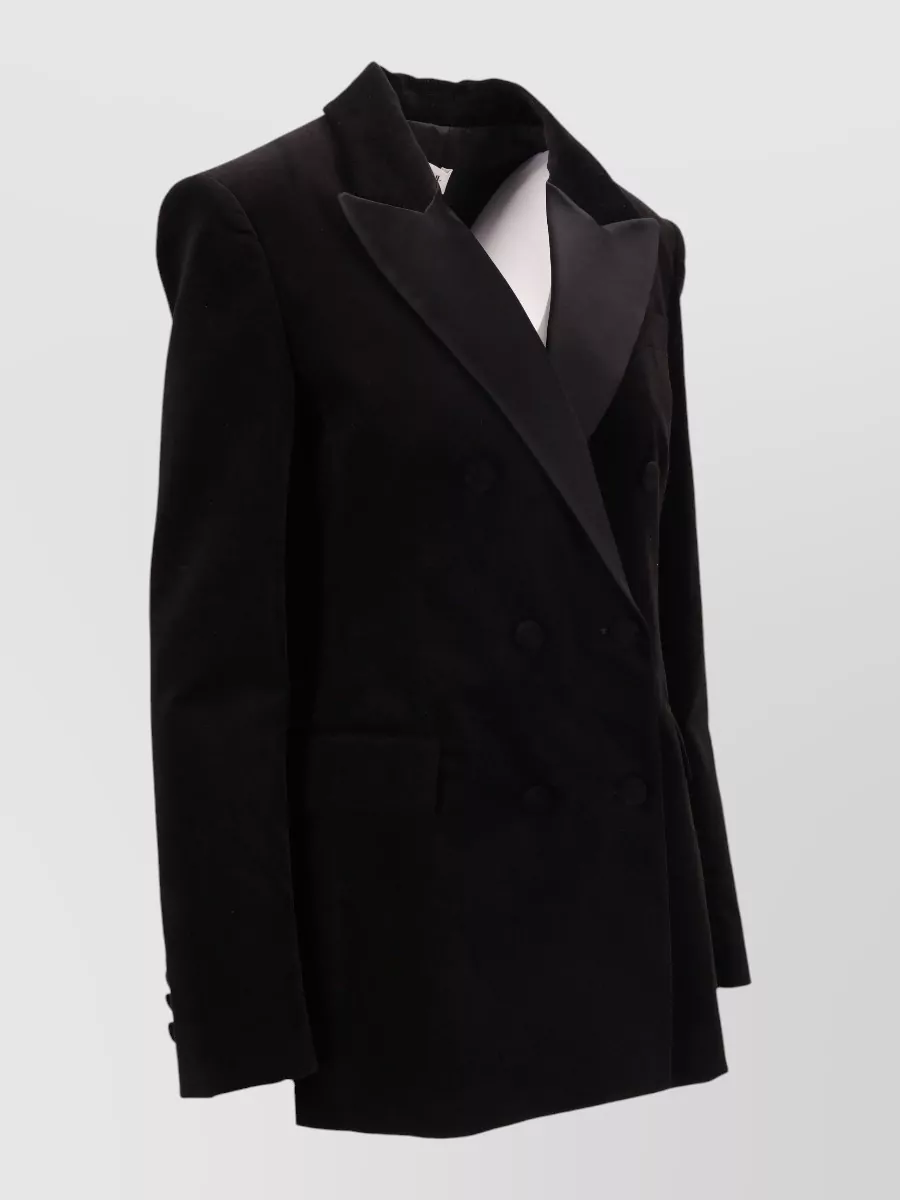 Parosh Tailored Jacket With Padded Shoulders And Pockets