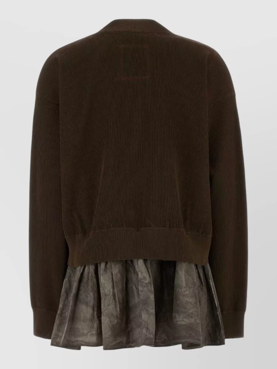 Uma Wang Silk Blend Oversized Cardigan