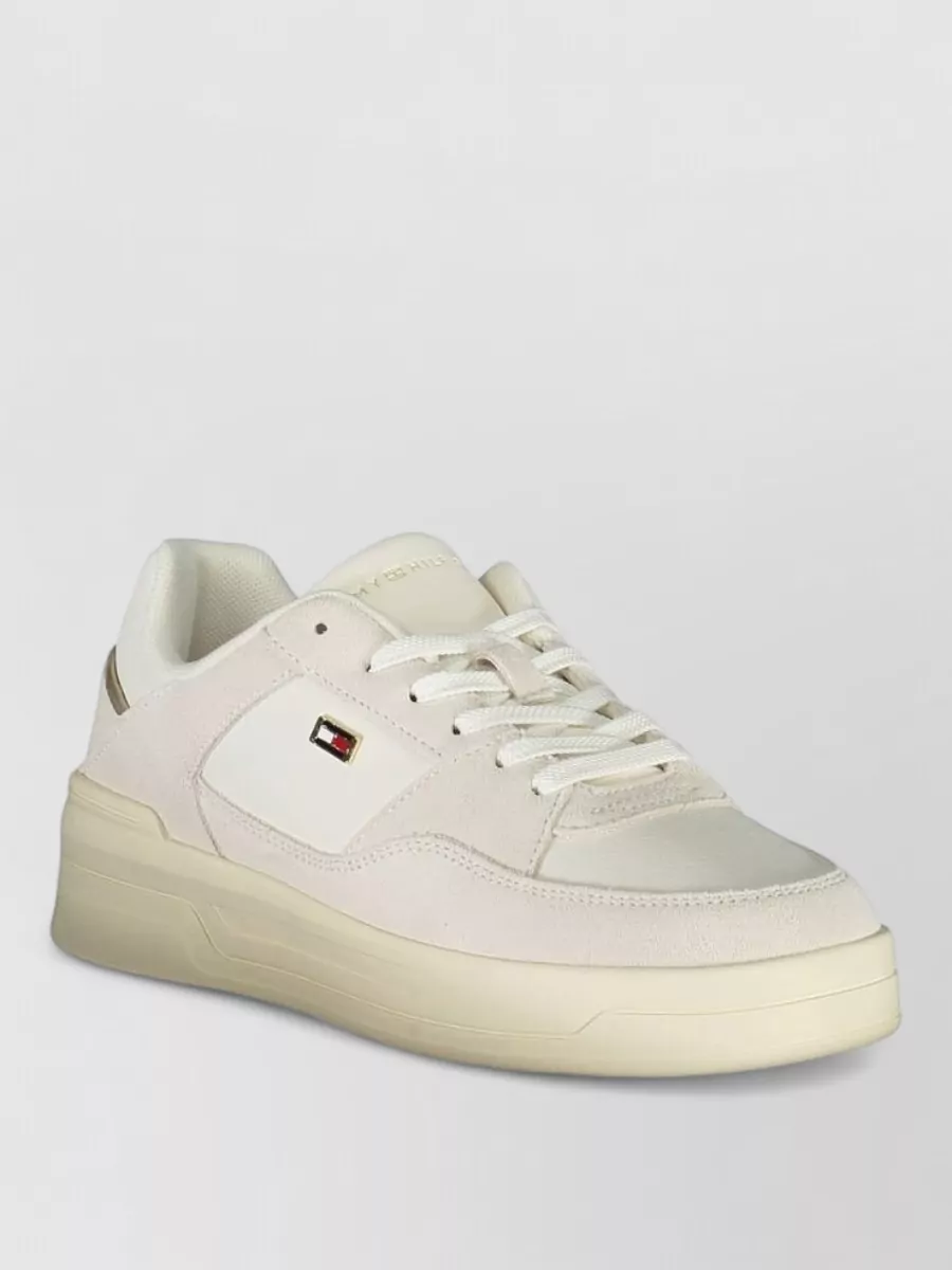 Tommy Hilfiger polyester lace-up sneakers