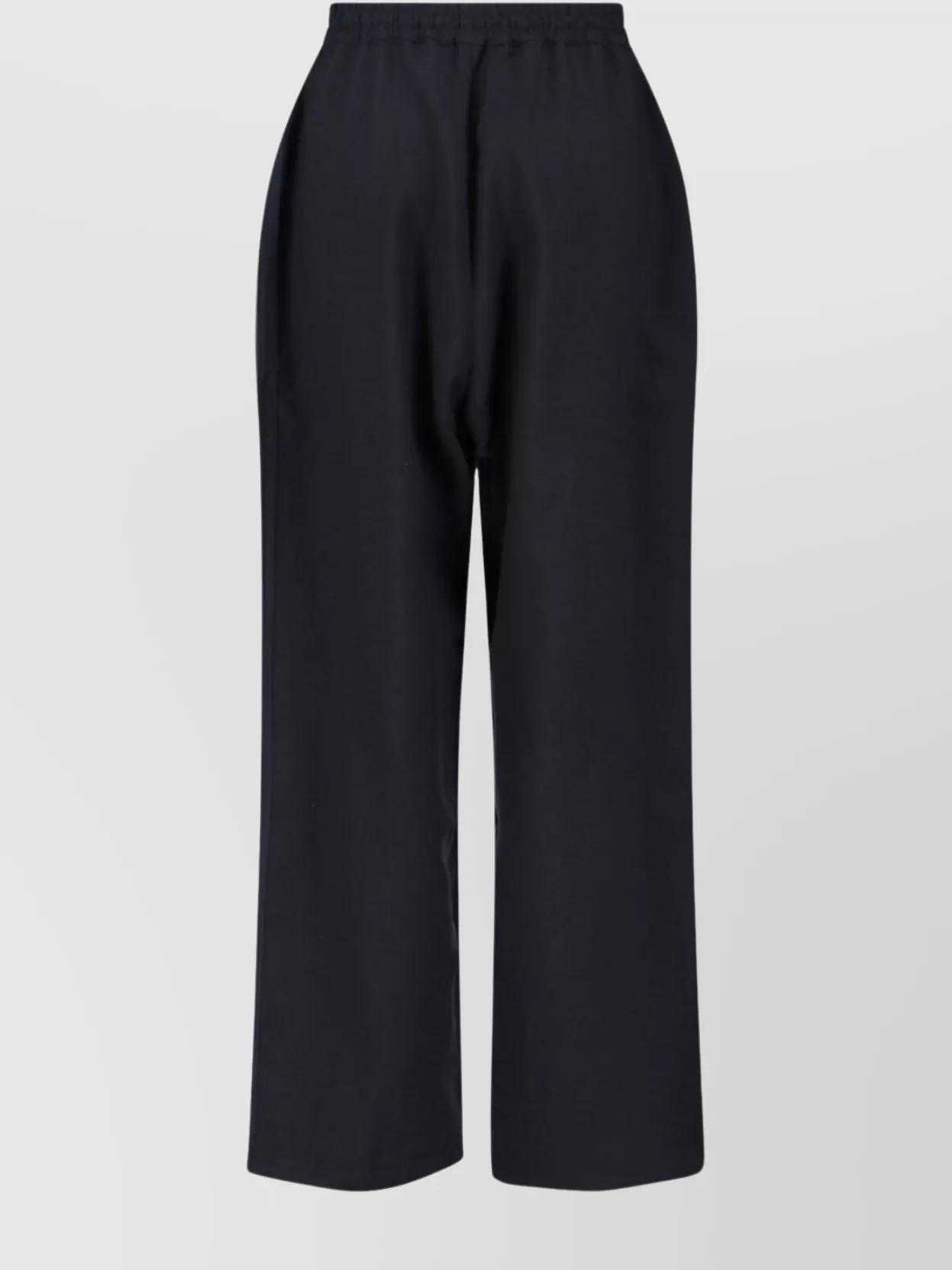 Y-3 Straight Trousers With Elastic Waistband And Pockets In Blue