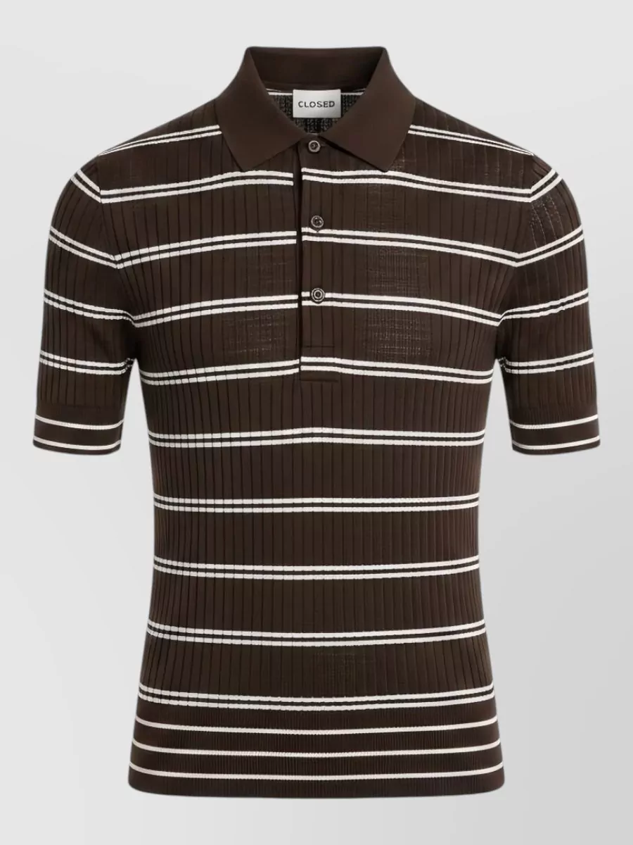 Closed Short-sleeved wool polo shirt