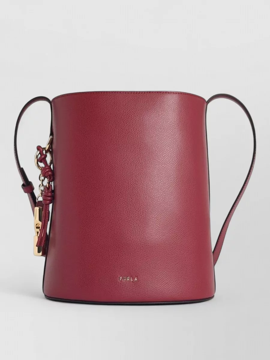 Furla Small Leather Bucket Bag