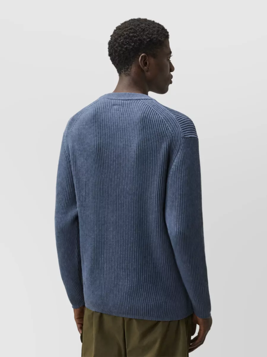 C.p. Company Wool Ribbed Crewneck Sweater