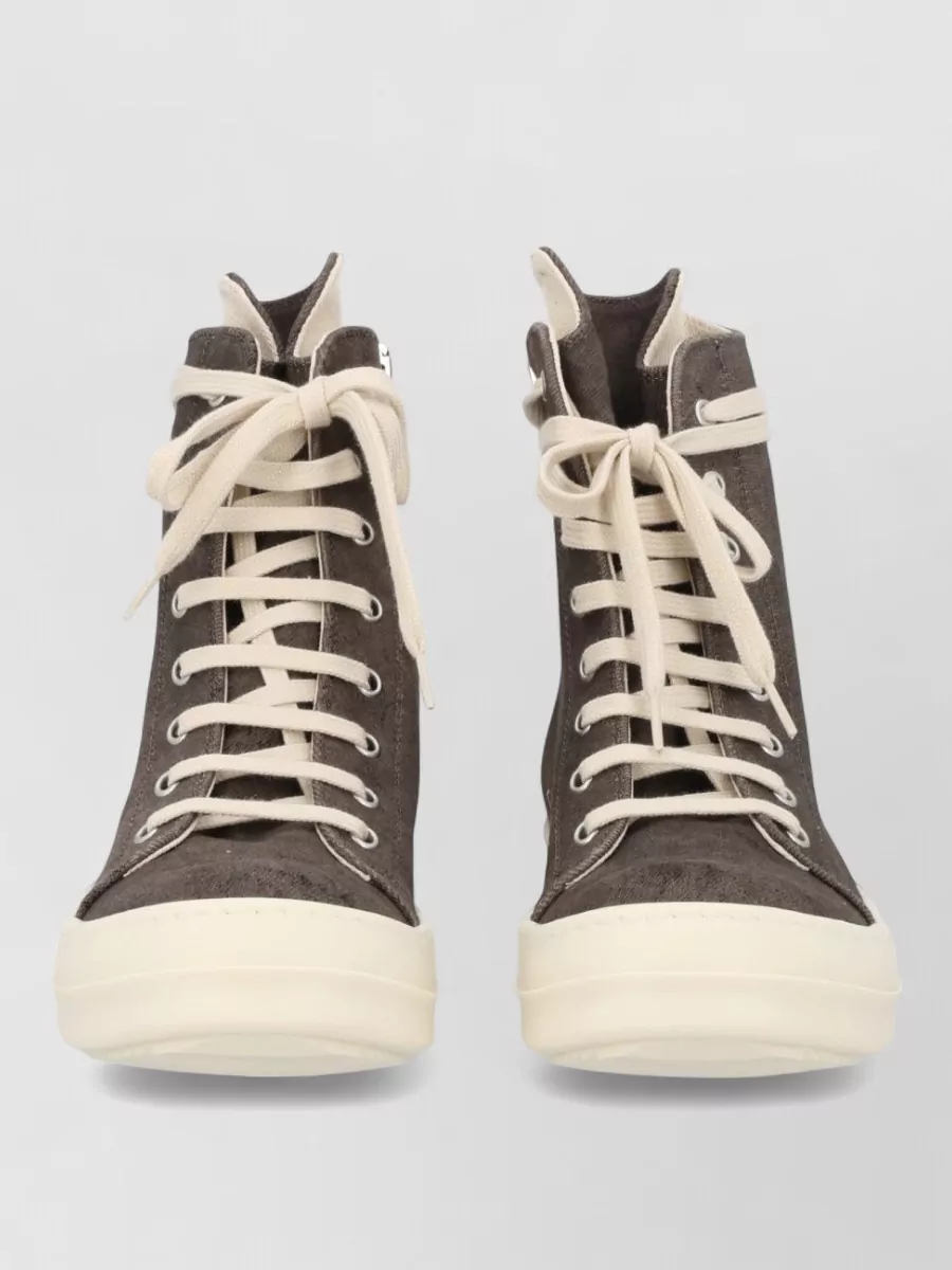 Rick Owens Drkshdw canvas high-top sneakers