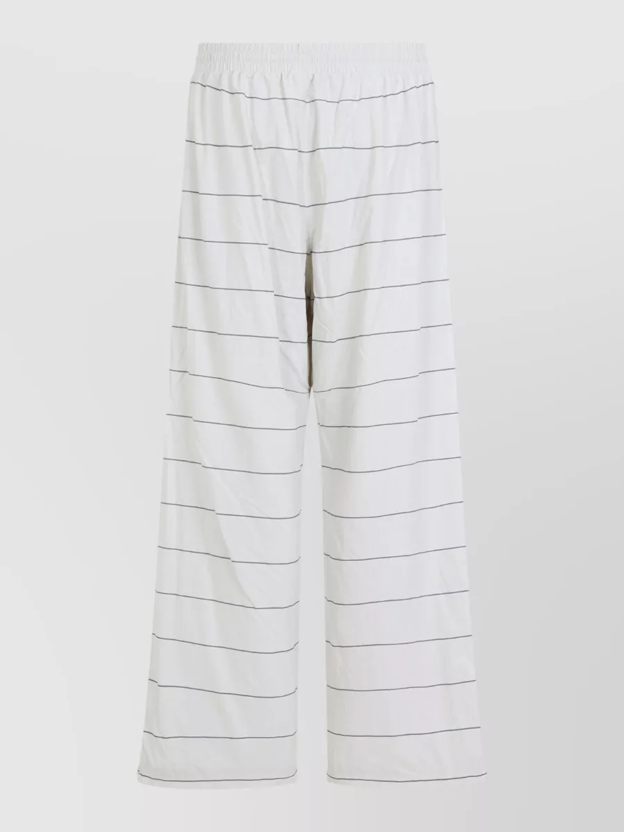 Balenciaga Striped Wide-Leg Swimming Trunks