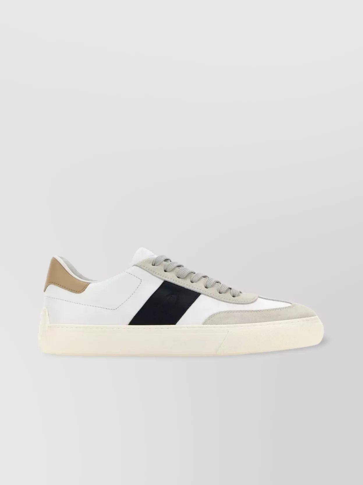 Shop Tod's Padded Ankle Leather Sneakers In White