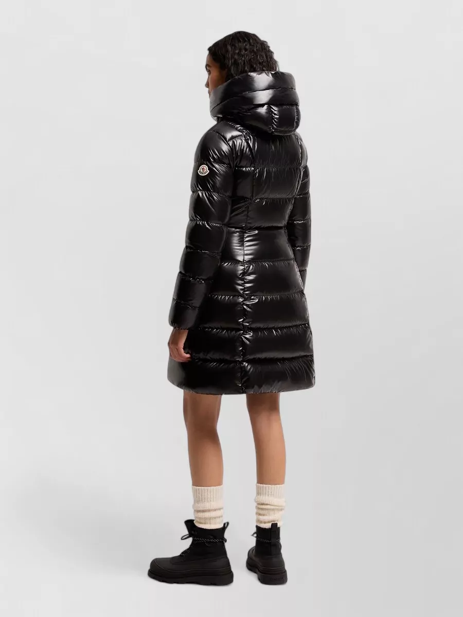 Moncler Down Hooded Mid-Length Slim-Fit Puffer Jacket