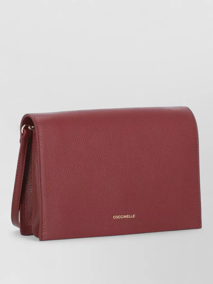 Coccinelle Pebbled Leather Shoulder Bag Single Strap