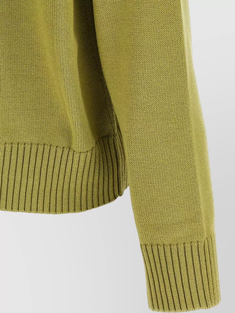 Ami Paris Ami De Coeur V Neck Knit Cardigan