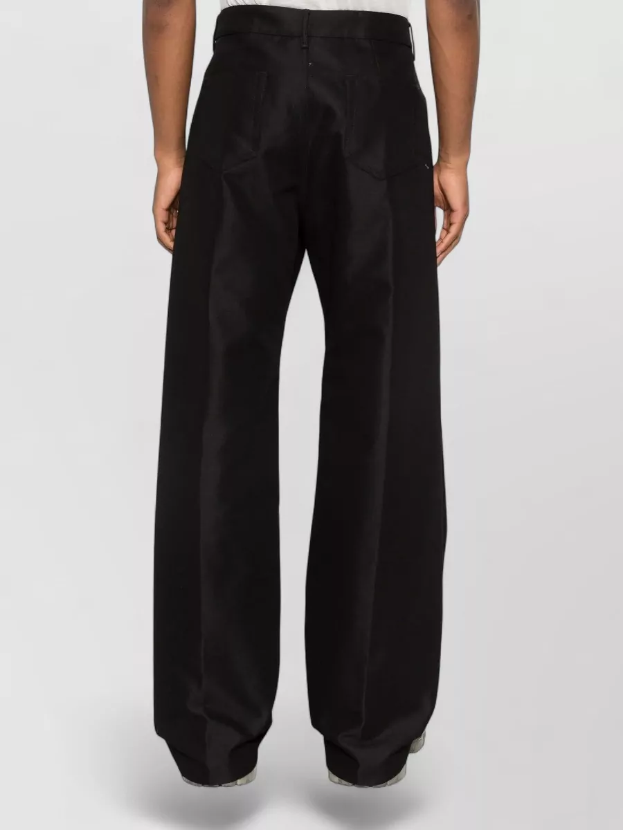 Rick Owens Cotton Wide-Leg Low-Rise Jeans