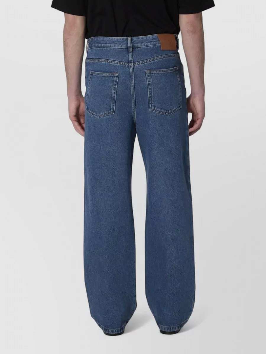 Loewe Denim Mid-Rise Wide-Leg Jeans